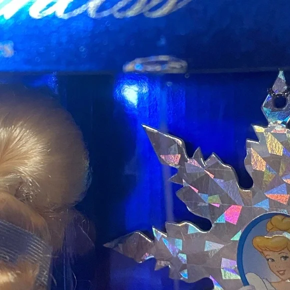 Mattel Holiday Princess Cinderella Barbie- Blue and Silver - Picture 3 of 9